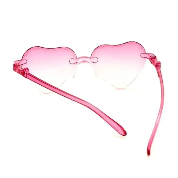 NEW! Host Pick! Girl’s Frameless Pink Heart Gradient Sunglasses - Picture 7 of 10